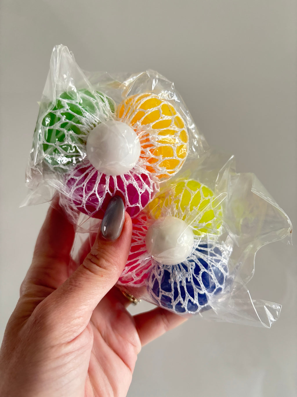 Trio mesh squish ball