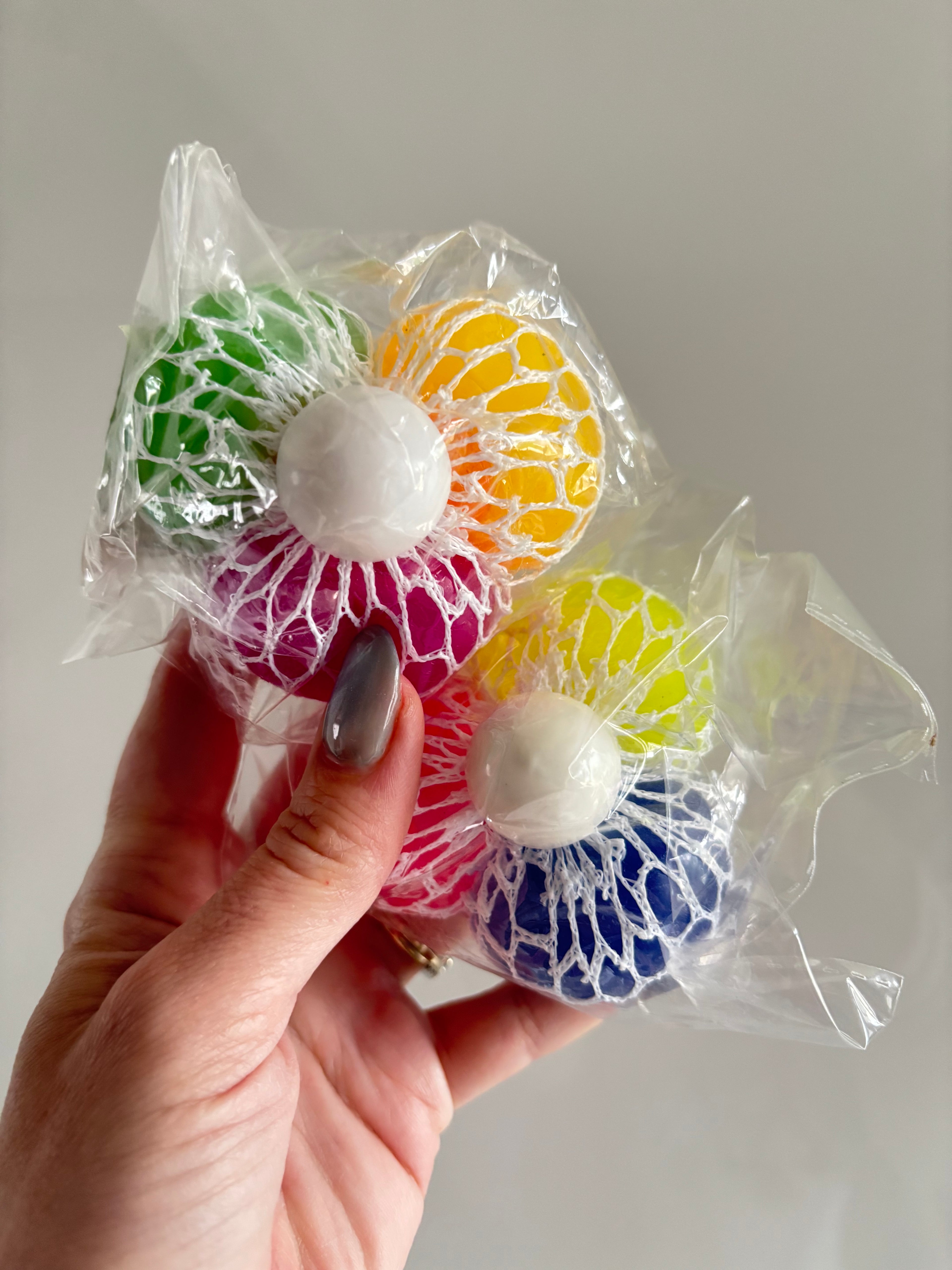 Trio mesh squish ball