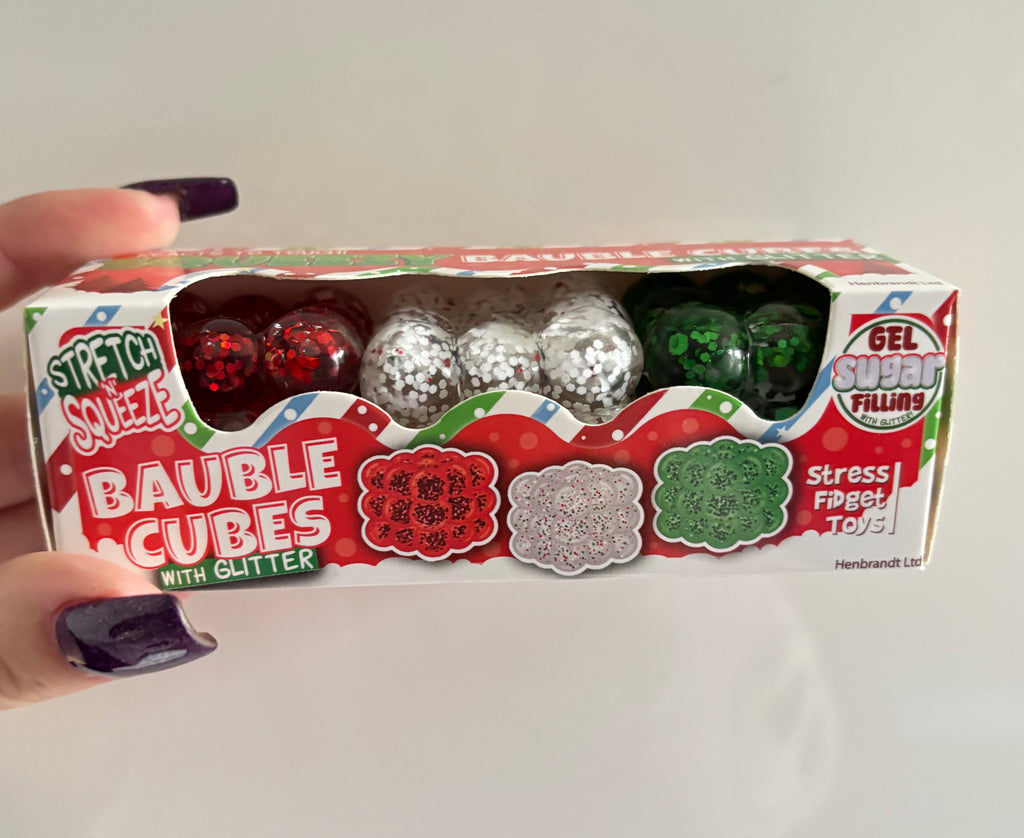Stretch & squeeze - Squeezey bauble cubes