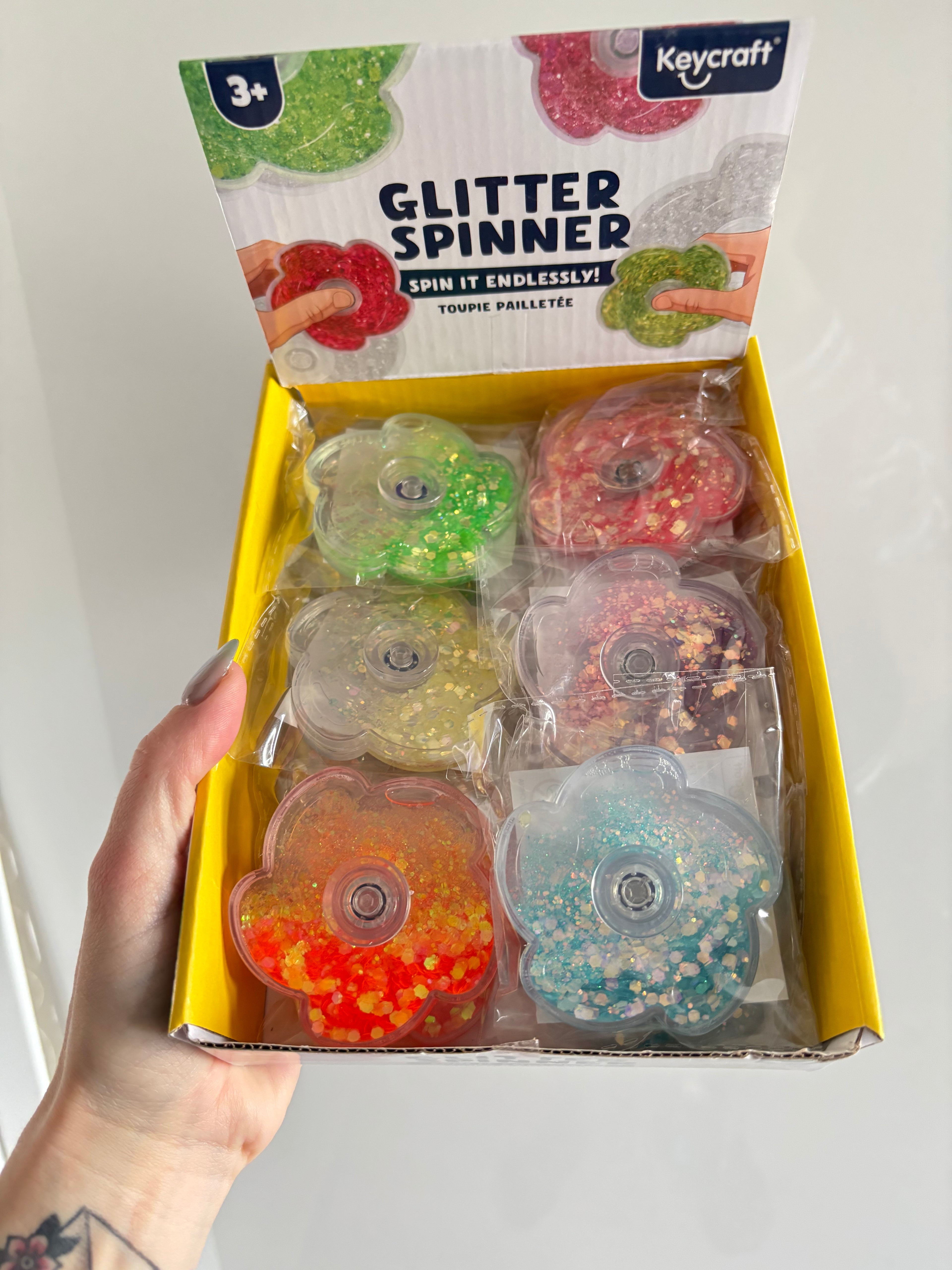 Keycraft Glitter fidget spinner