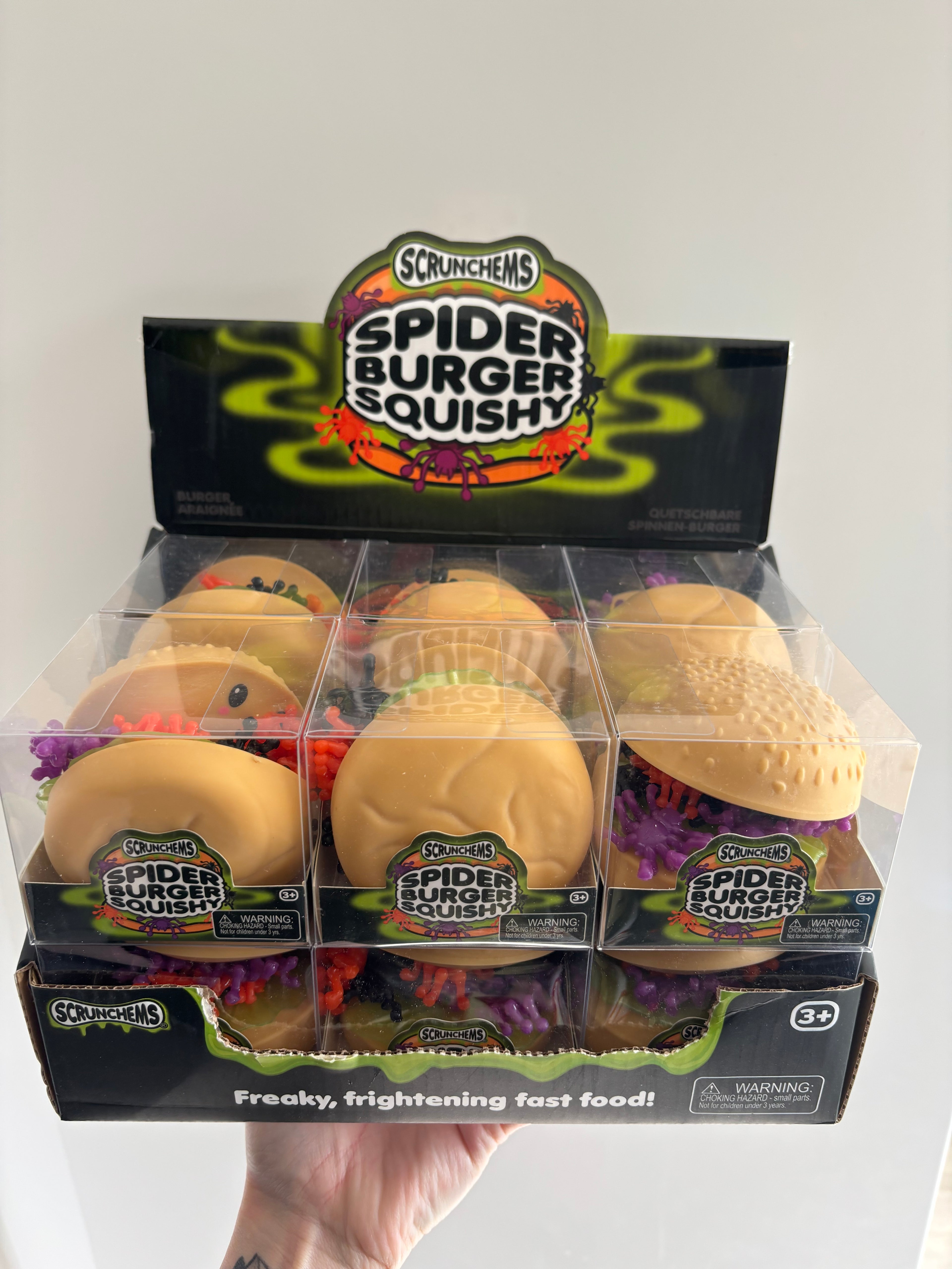 Scrunchems spider burger squishy
