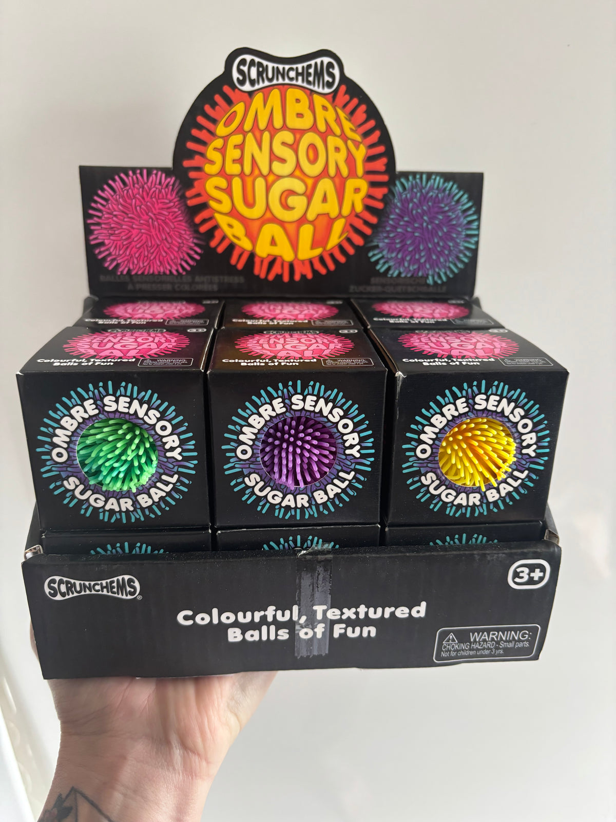 Ombré sensory sugar ball