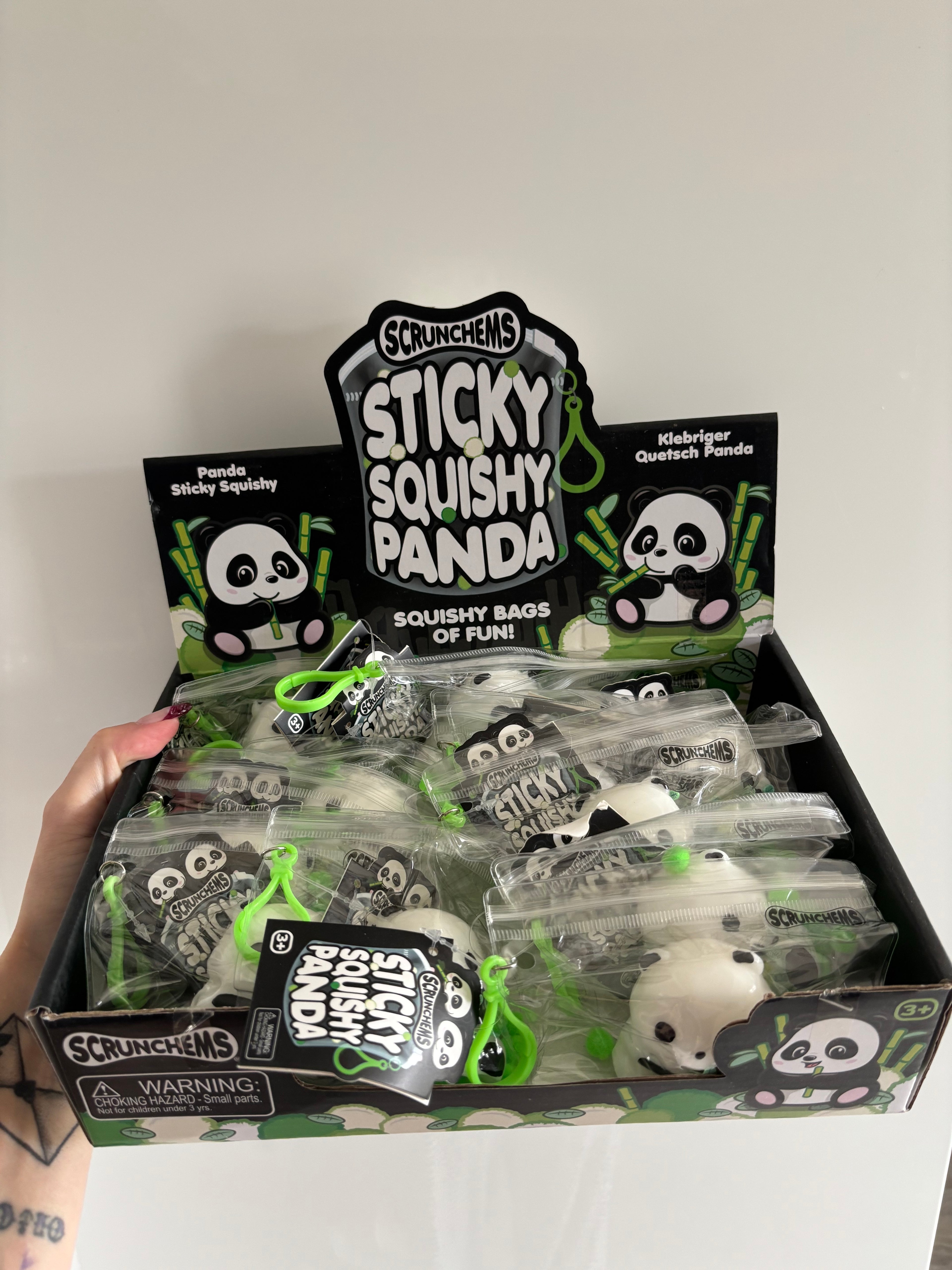 Scrunchems sticky squishy panda
