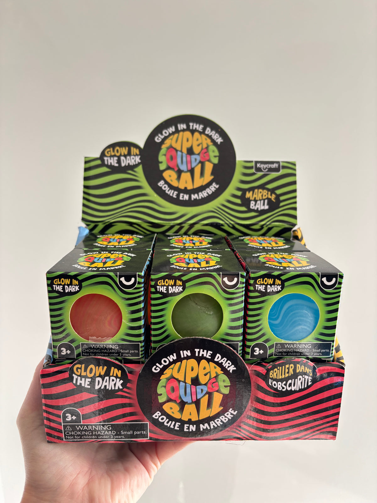 Keycraft glow in the dark super squidge ball