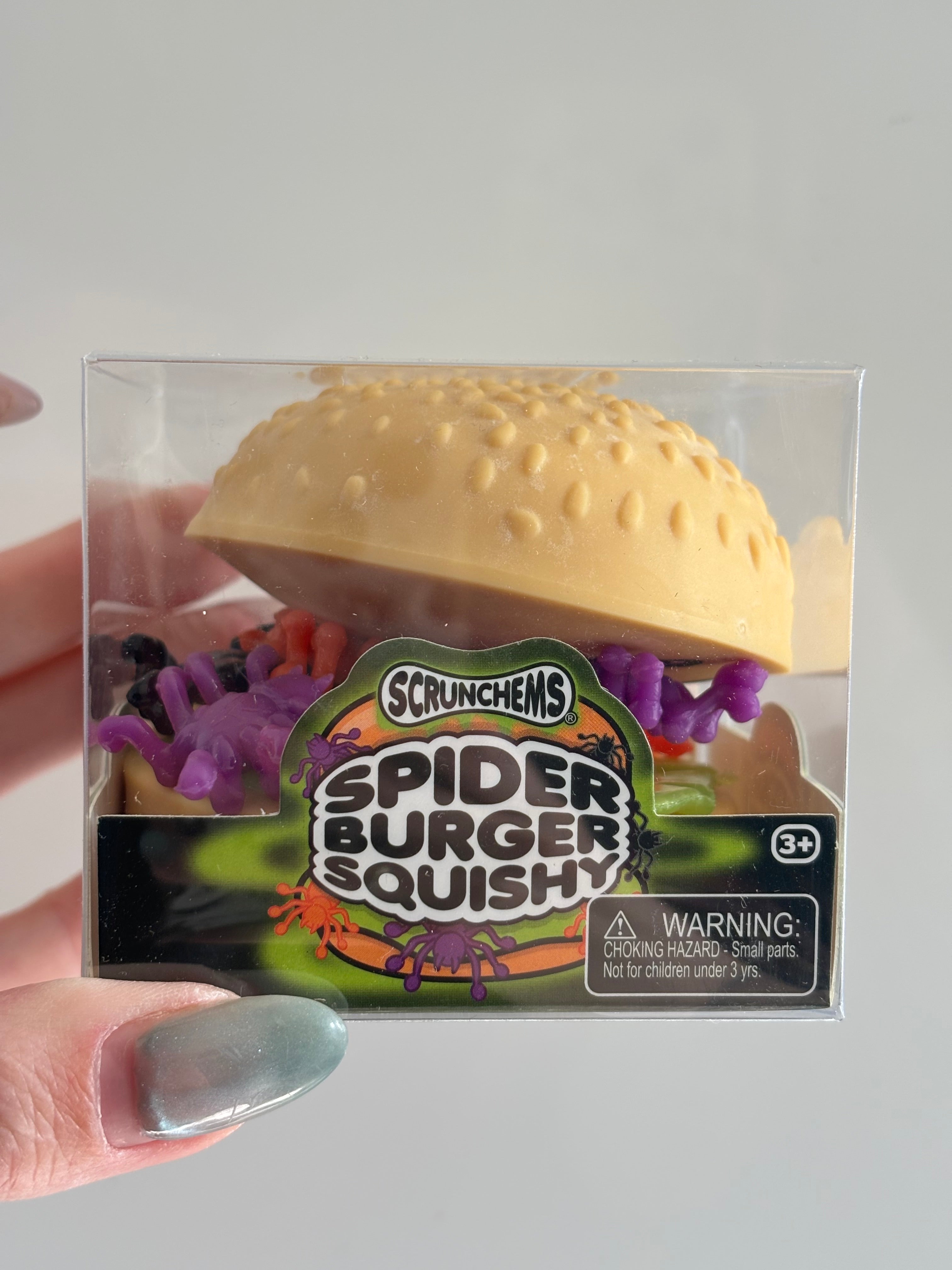 Scrunchems spider burger squishy