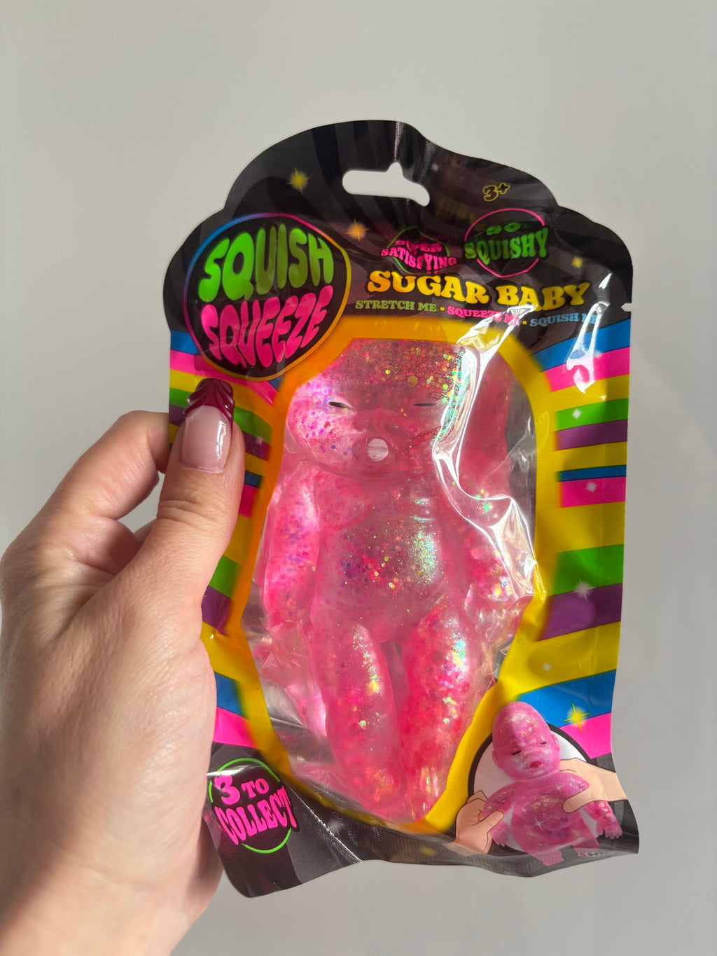 Squish squeeze Sugar gel babies