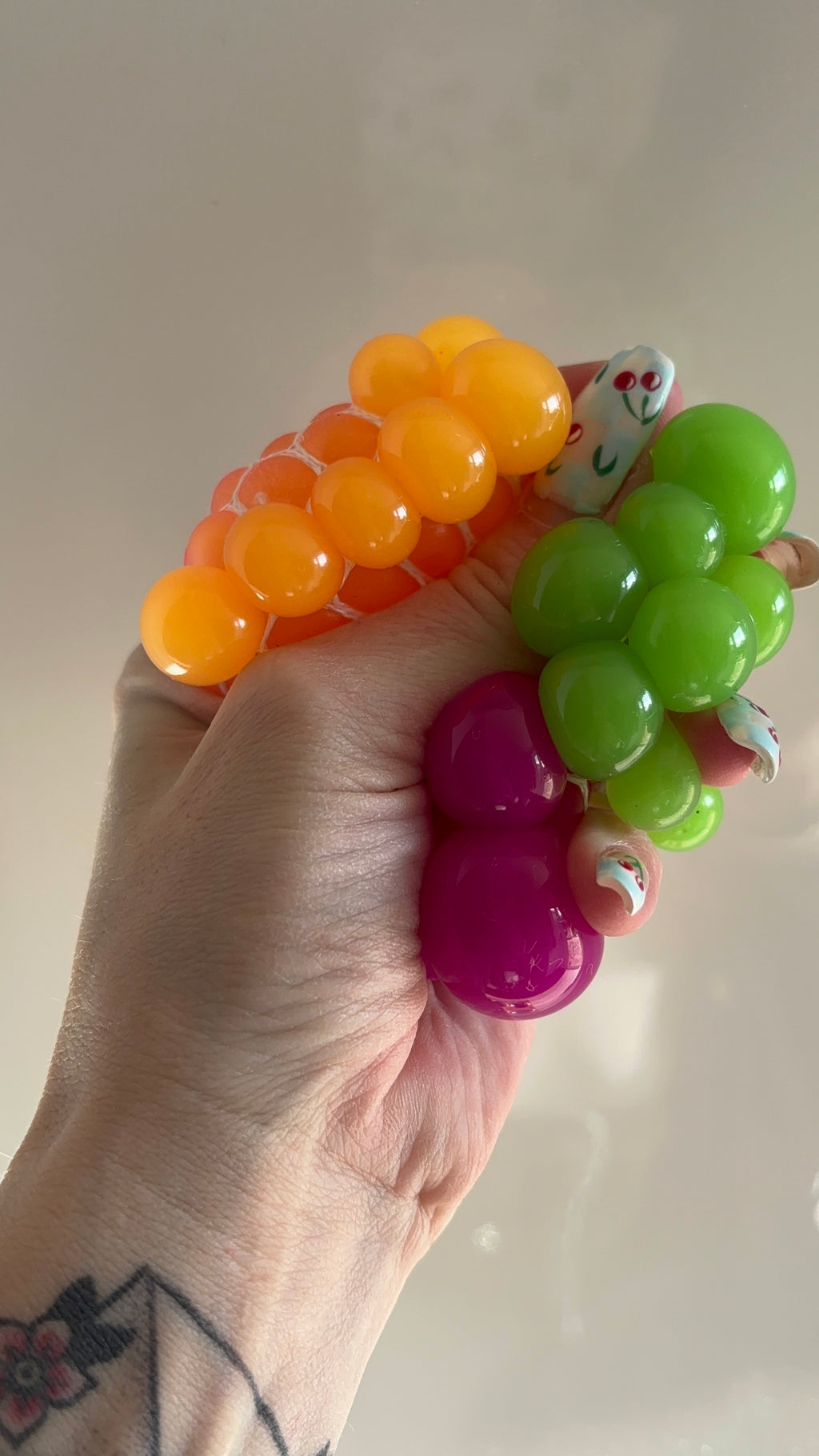 Trio mesh squish ball