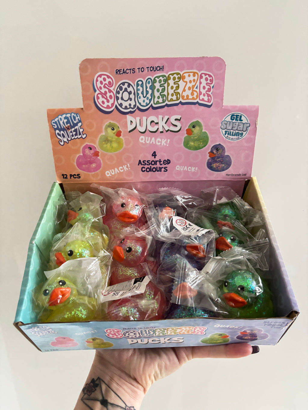 Squeeze sugar gel mini ducks
