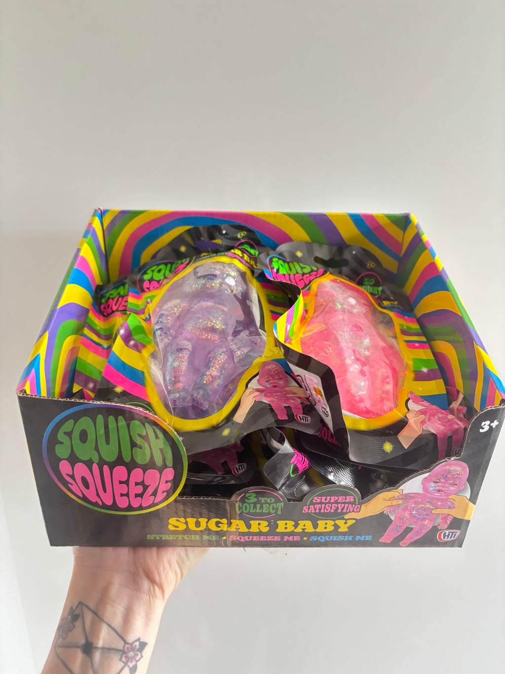 Squish squeeze Sugar gel babies