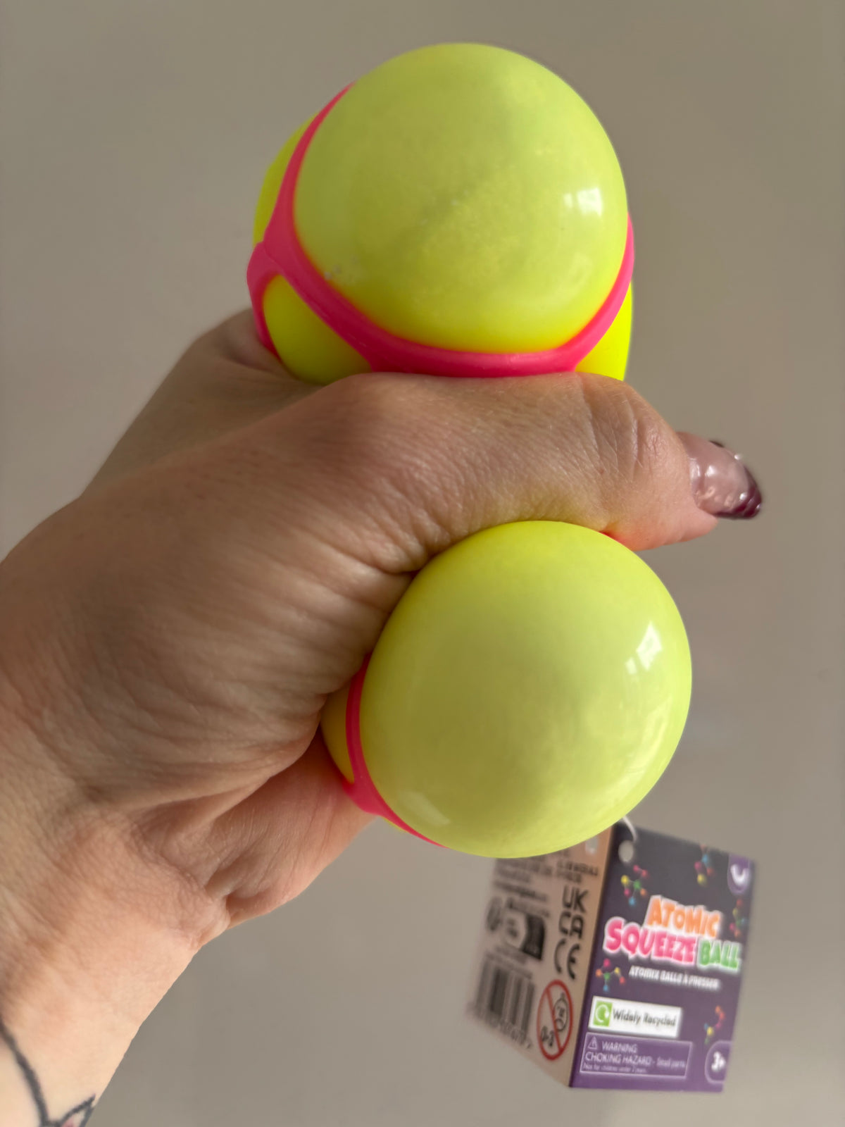 Keycraft atomic squeeze ball