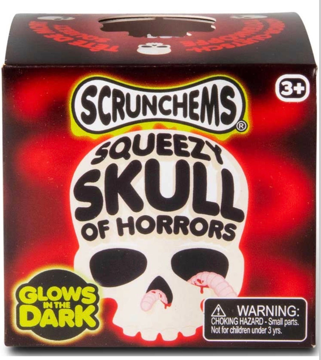 Scrunchems squeezy Skull of horrors