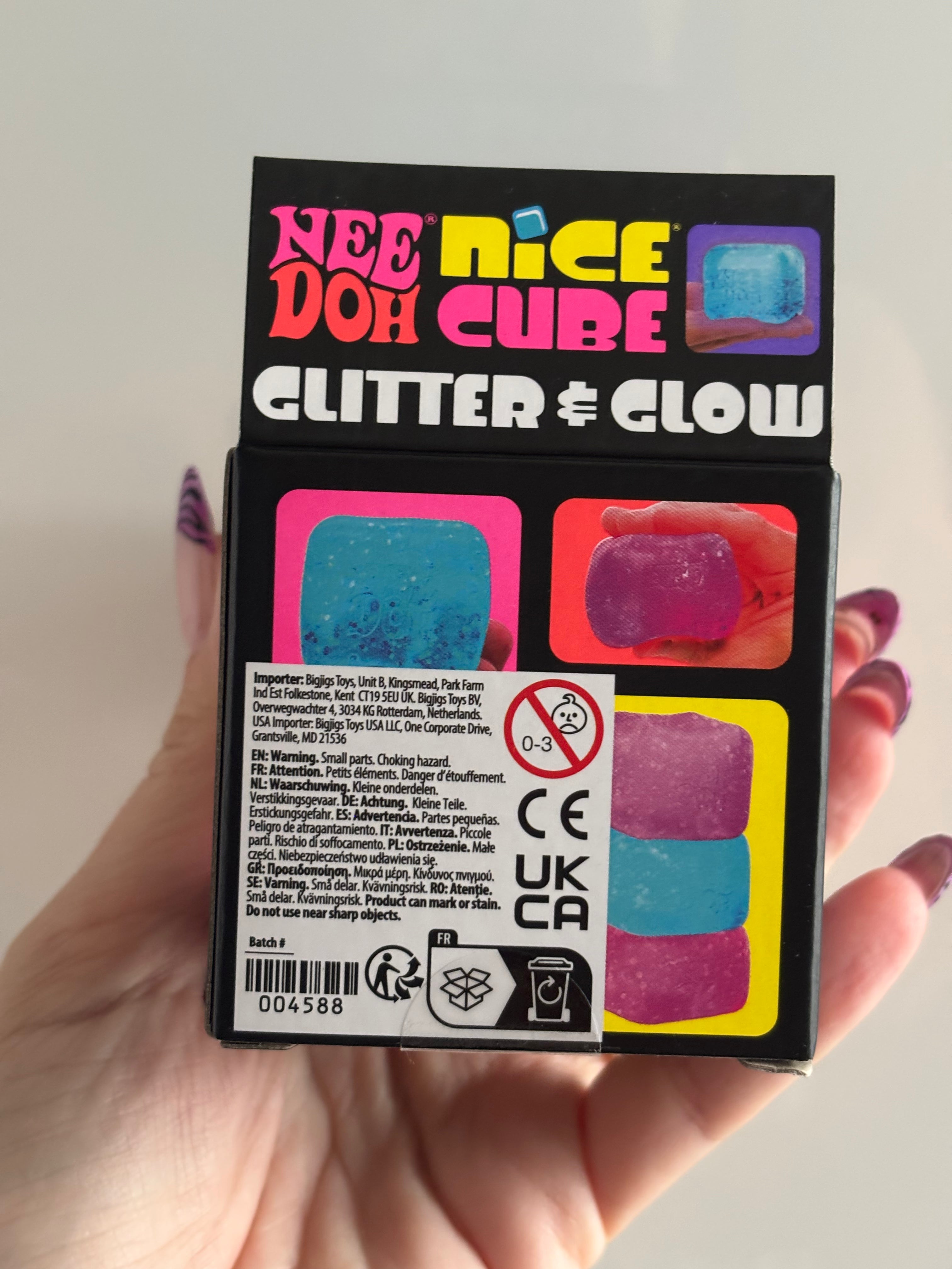 Needoh Nice Cube Glitter & Glow