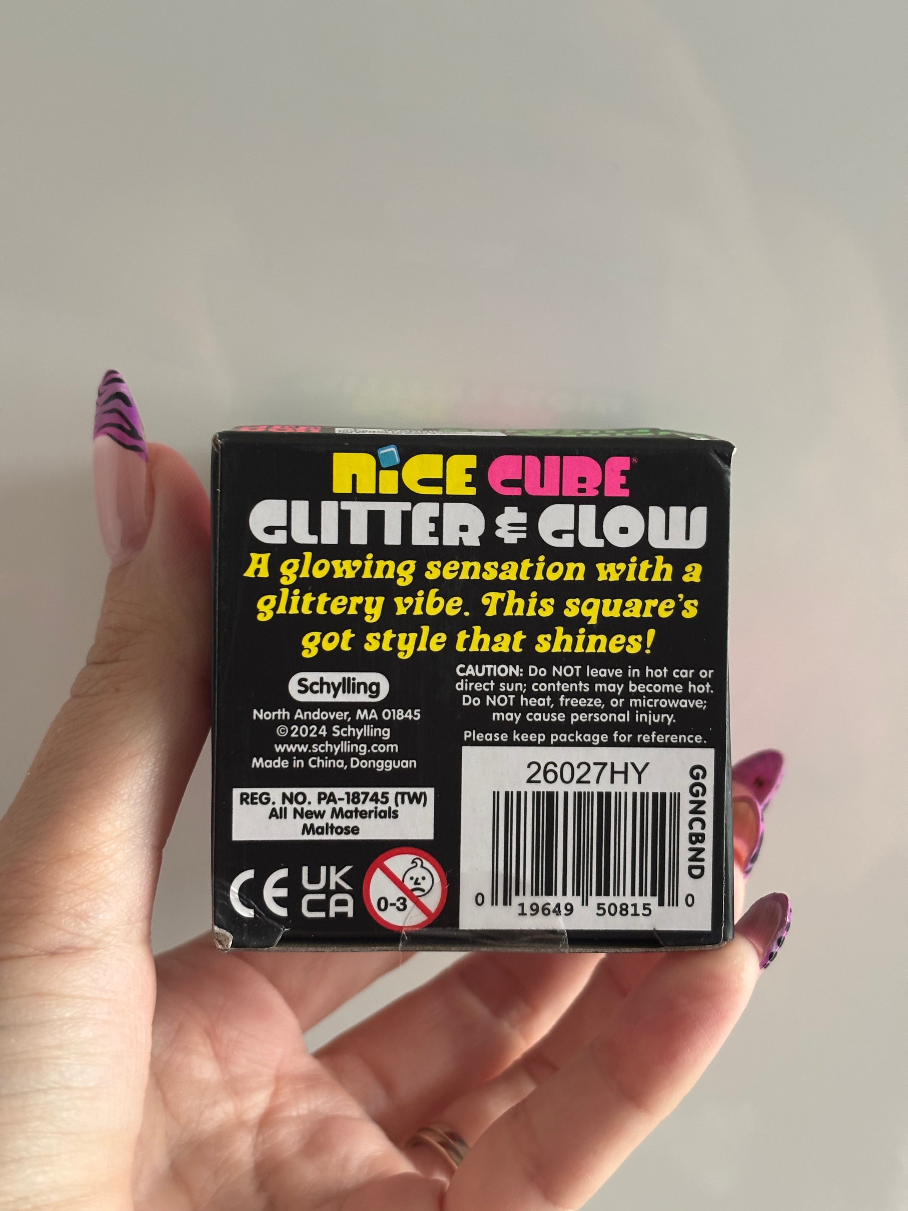 Needoh Nice Cube Glitter & Glow