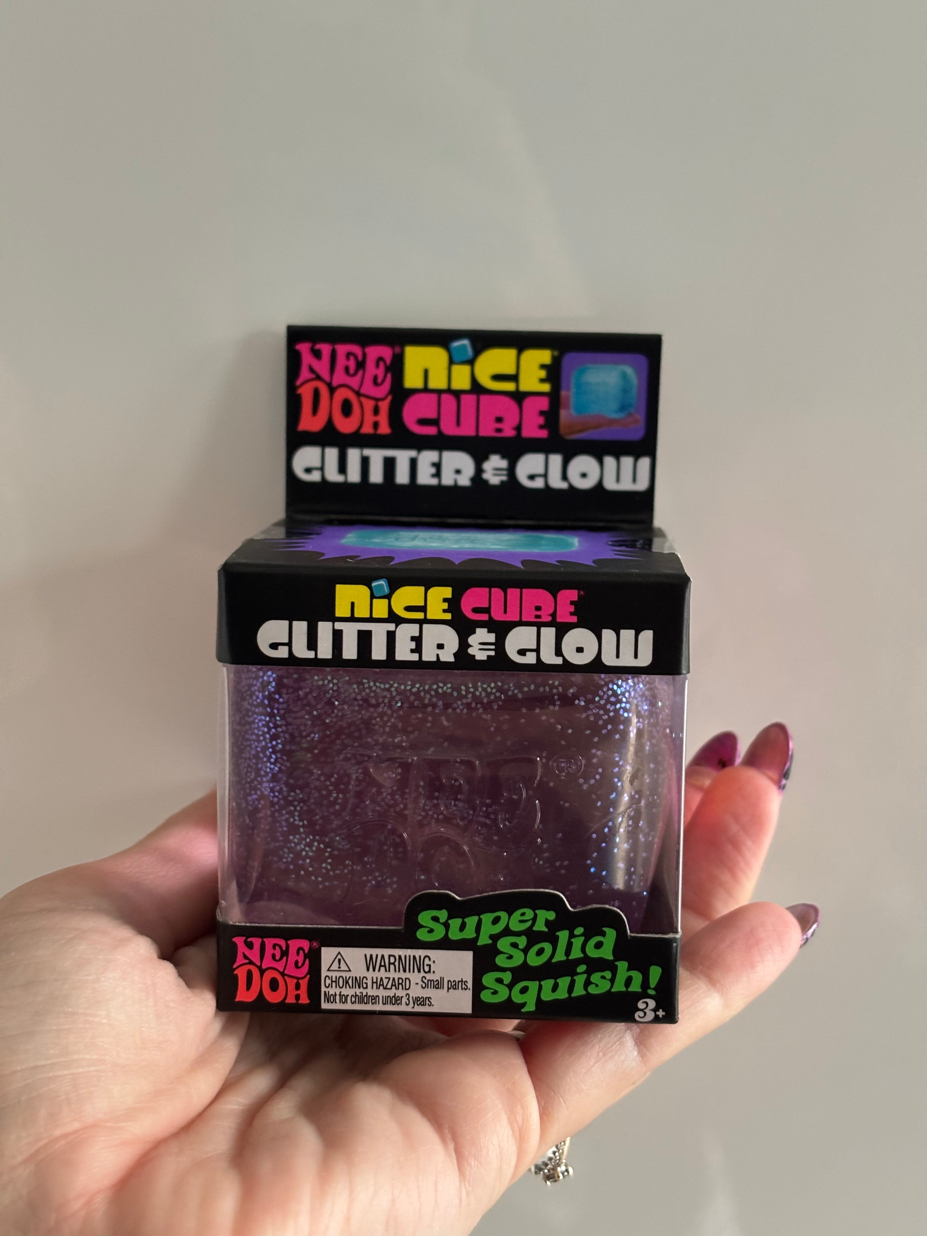 Needoh Nice Cube Glitter & Glow