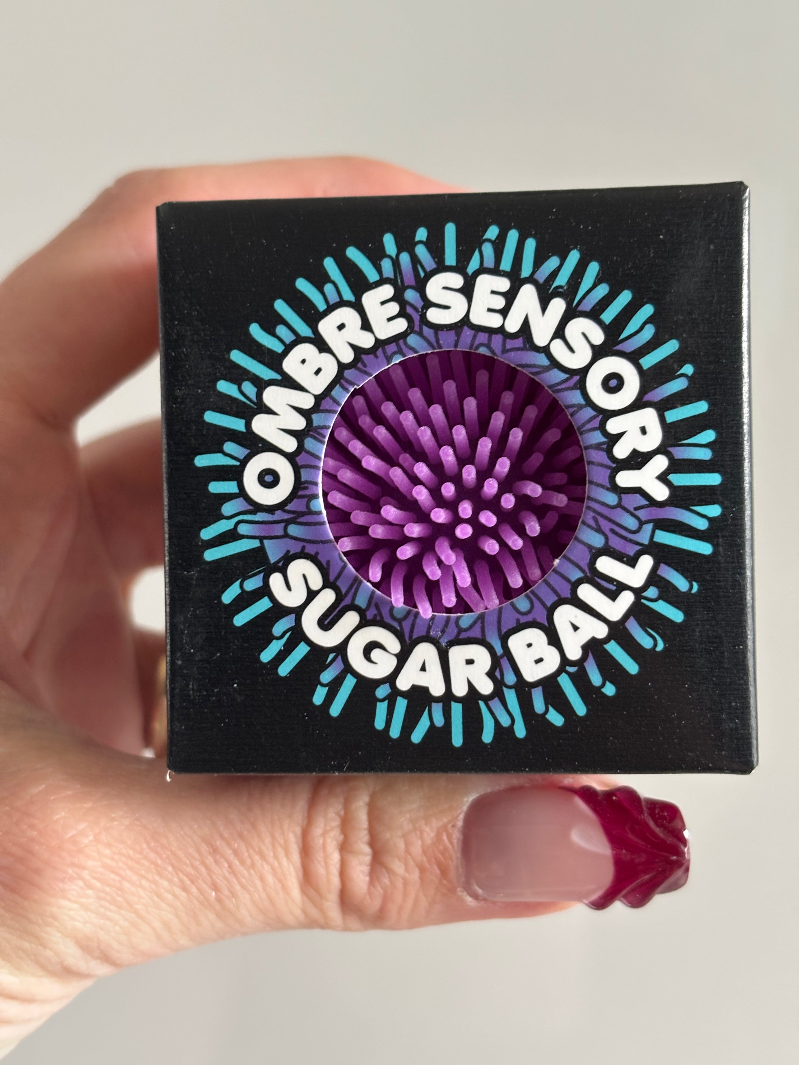 Ombré sensory sugar ball