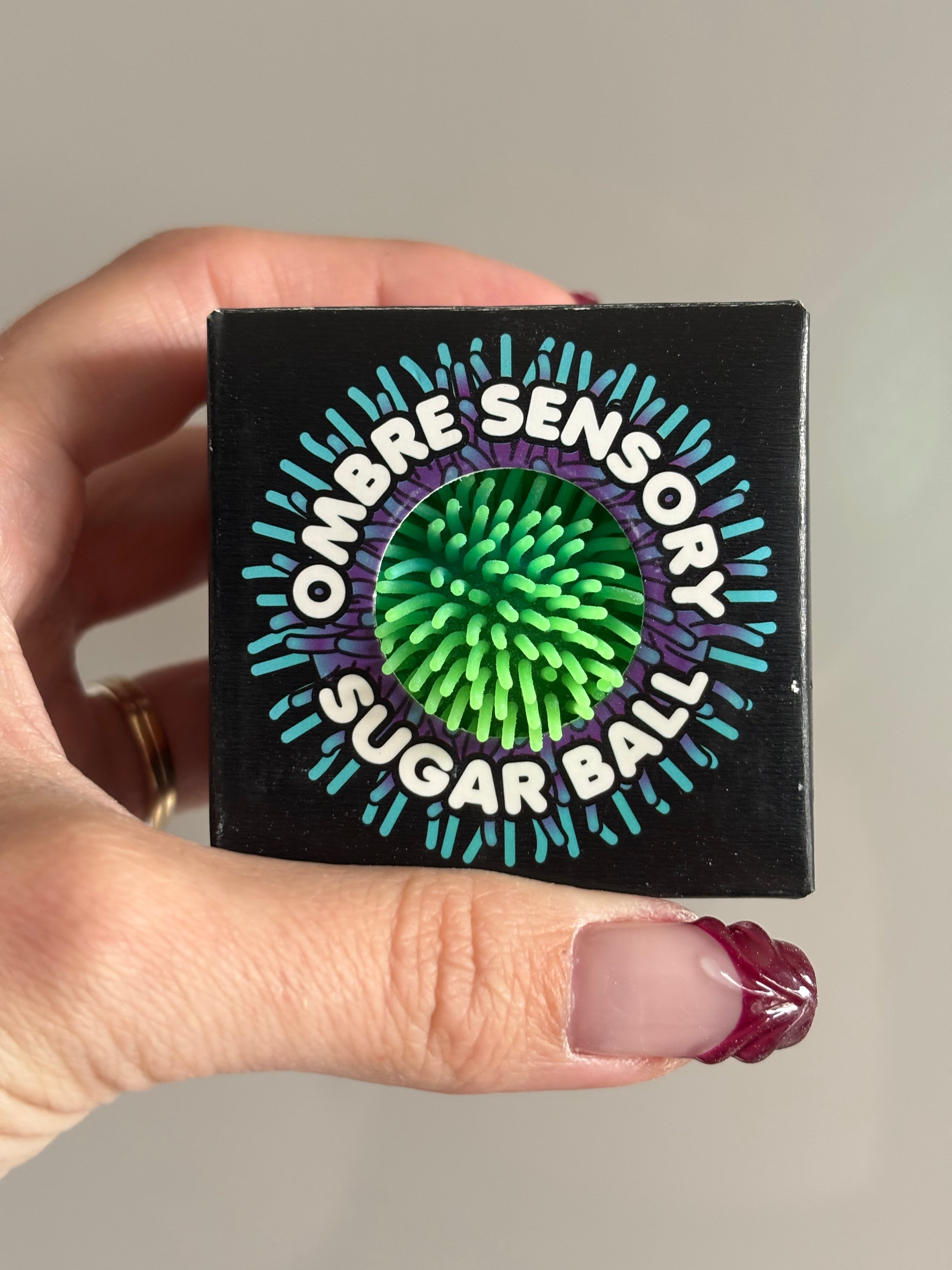 Ombré sensory sugar ball