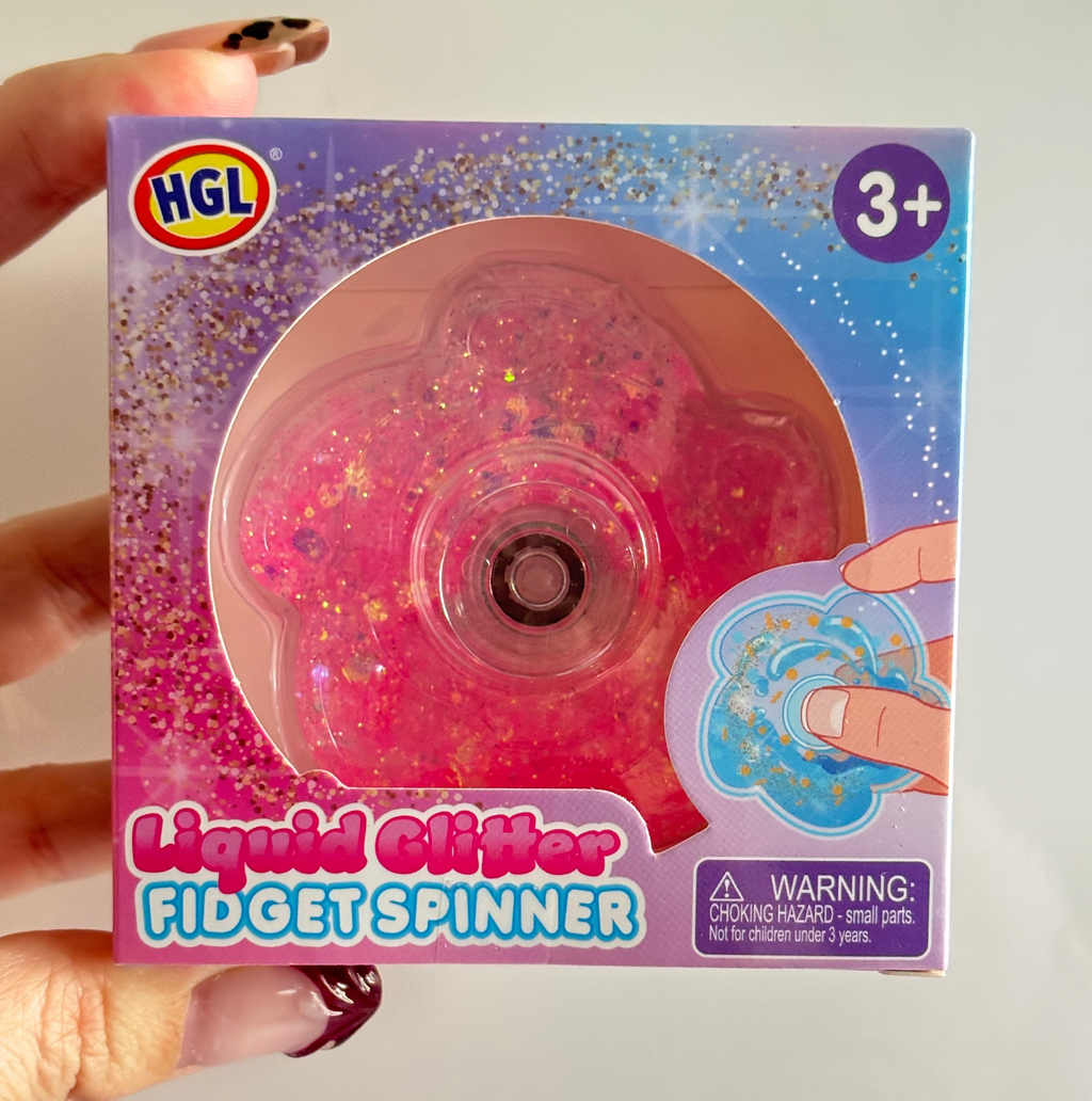 HGL Liquid glitter fidget spinner