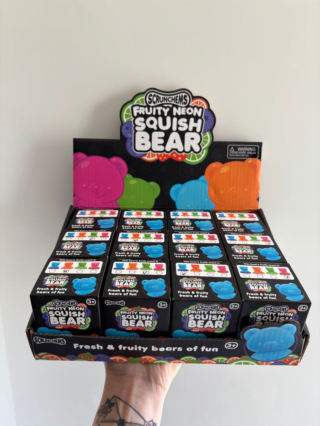 Scrunchems fruity neon squish bear