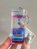Liquid motion key chain